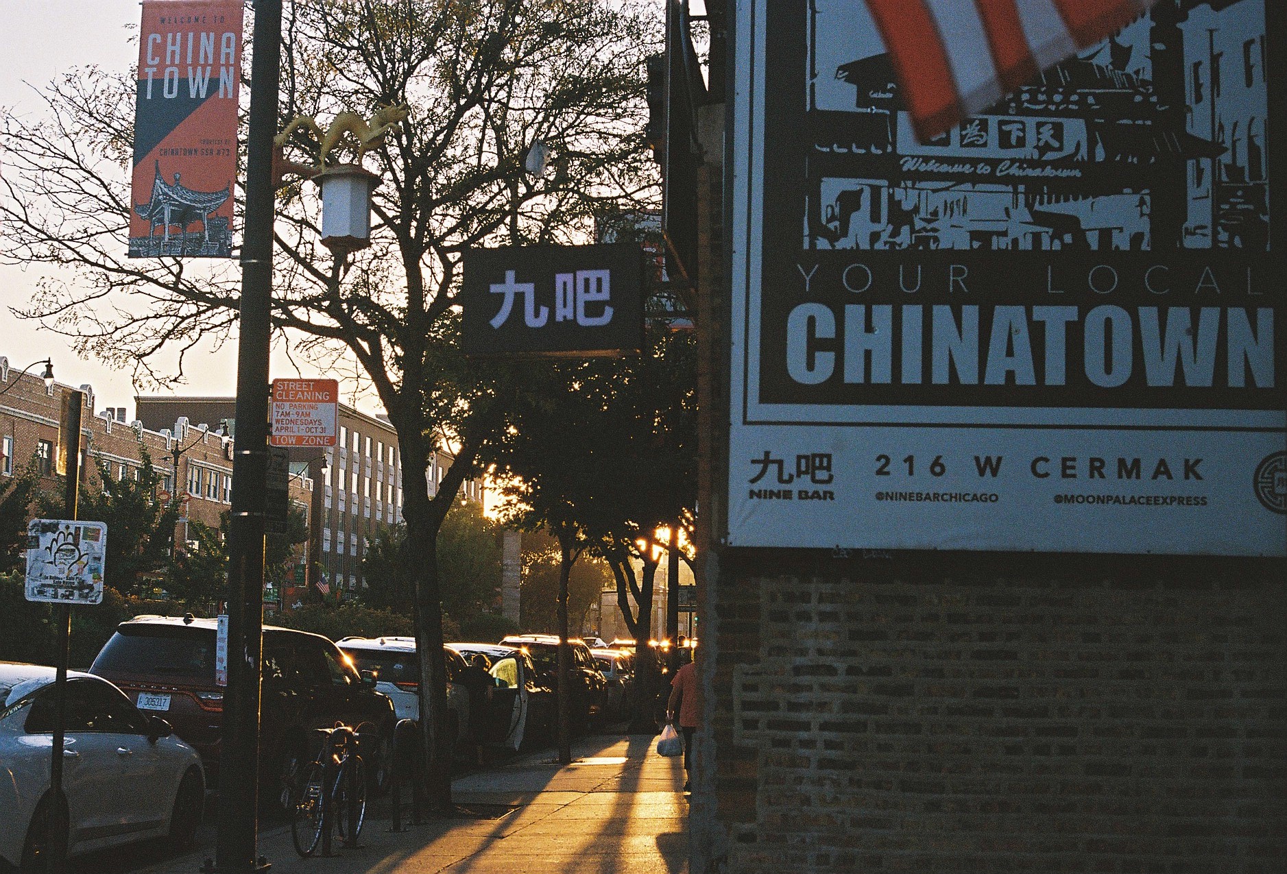 Sunset in Chinatown